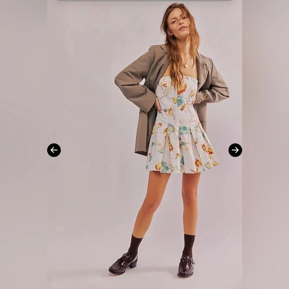 Free people Made Me Smile Printed Mini dress